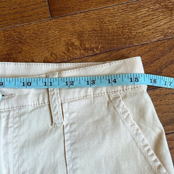 Hudson | Rosalie Bleached Sand High-Rise Wide Leg Cropped Cargo Pant Size 29/8 - Picture 11 of 12